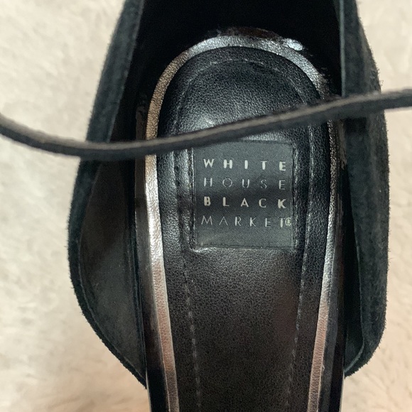 WHITE HOUSE BLACK MARKET SUEDE HIGH HEELS - Picture 10 of 12